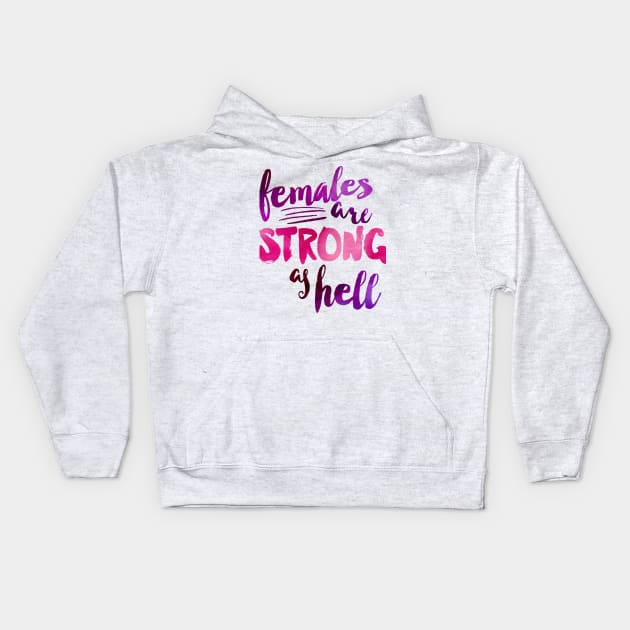 Unbreakable {pinks} Kids Hoodie by supergirljennie